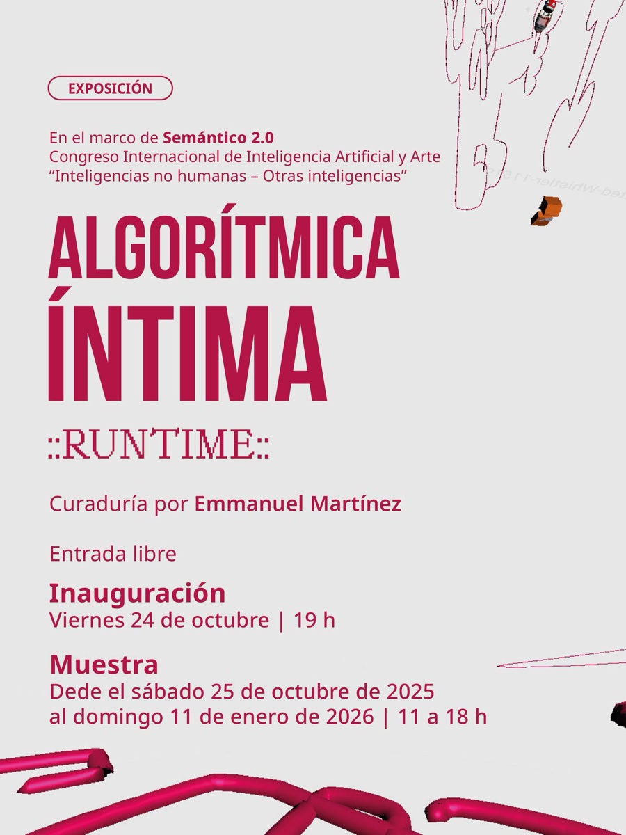 Cartel de ALGORÍTMICA ÍNTIMA